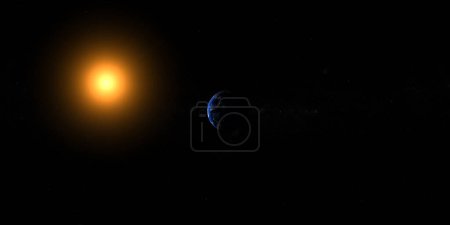 Photo for Towards habitable hypothetical exoplanet Toi 700 D - Royalty Free Image