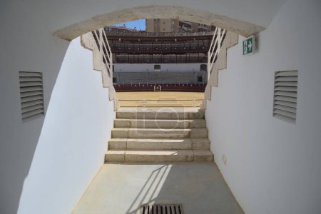 Photo for Entrance corridor to La Malagueta bullring, Malaga, Spain - Royalty Free Image