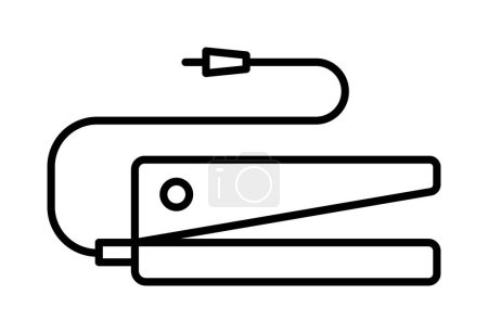 Illustration for Equipment, foot, pedal vector icon on transparent background. Outline Equipment, foot, pedal vector icon. - Royalty Free Image