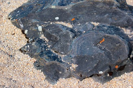 Téléchargez les photos : Oreiller roche de lave d'une carrière de pierre dans la région de Vogtland en Saxe, Allemagne - en image libre de droit
