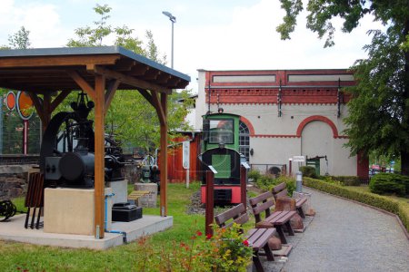 Téléchargez les photos : Werdau, Allemagne - 5 juin 2023 : Musée d'histoire de la ville, machines à vapeur et porcelaine à Werdau, une ville du Landkreis Zwickau en Saxe. - en image libre de droit