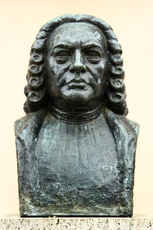 Photo for Weimar, Germany - April 7, 2024: Monument to the famous German composer and organist Johann Sebastian Bach, who lived for nine years in Weima - Royalty Free Image