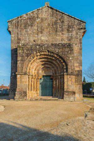 Photo for Monastery of Bravaes in Ponte da Barca, north of Portugal. Former Benedictine monastery that at the end of century XII was instituted like commendation of the Templars. Portuguese Romanesque art, classified as a National Monument since 1910 - Royalty Free Image