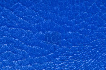 Photo for Blue leather texture used as luxury classic Background. Imitation, artificial leather texture background. Abstract - Royalty Free Image
