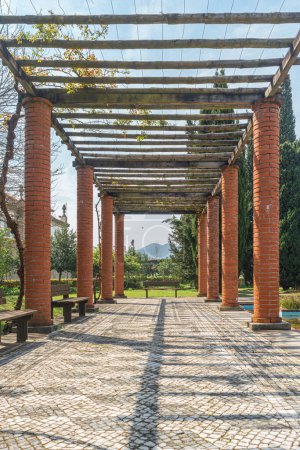 Arnado Park in Ponte de Lima. Portugal. This Park is an integral part of the project to enhance the banks of the River Lima and it is intended to be both cultural and recreational