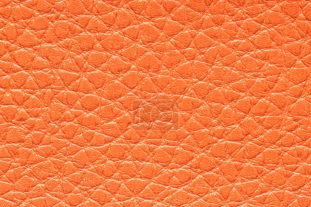 Photo for Close up of synthetic leather orange textured background - Royalty Free Image