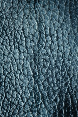 Photo for Synthetic leather dark blue background texture - Royalty Free Image