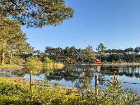 Vista panorámica del Parque Natural de Bucaquinho, Ovar, norte de Portugal
