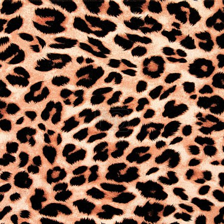 Foto de Seamless leopard pattern, animal print, textile animal design. - Imagen libre de derechos