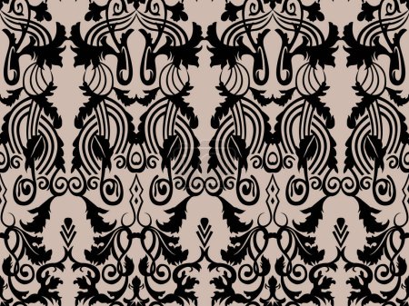 Foto de Ethnic pattern, illustration ornament pattern, textile print. - Imagen libre de derechos