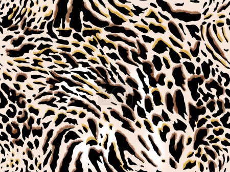 Aquarelle sans couture motif léopard, imprimé animal.