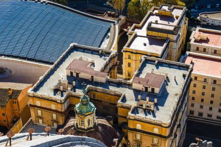 Versteckte Plätze auf dem Dach der Petersbasilika, Vatikanstadt, Rom