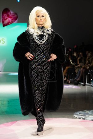 Photo for NEW YORK, NEW YORK - FEBRUARY 15: Phillipe Blond walks the runway wearing The Blonds Fall 23 Collection at The Gallery at Spring Studios on February 15, 2023 in New York City. - Royalty Free Image