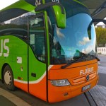 Berlin, Germany, October 1, 2022: modern and comfortable bus Flixbus. Flixbus is a transport company that provides long-distance passenger bus transportation throughout Europe