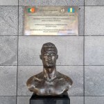 Madeira, Portugal, 24 November 2022: Bust of Cristiano Ronaldo at Funchal Airport, Madeira, Portugal