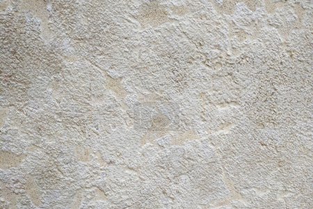 Photo for White stucco wall featuring a rough, textured surface. perfect for use in architecture projects, print materials, website backgrounds, and other design purposes where a natural, rustic aesthetic is desired. - Royalty Free Image