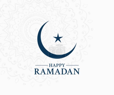 Ramadan Mubarak Logo Design. Glücklicher Ramadan-Design-Vektor.