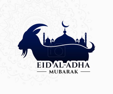 Plantilla de Eid al Adha Vector. Plantilla de Eid Al Adha Mubarak.