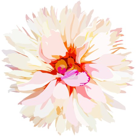 Téléchargez les illustrations : Flower vector. Beautiful flower illustration. - en licence libre de droit