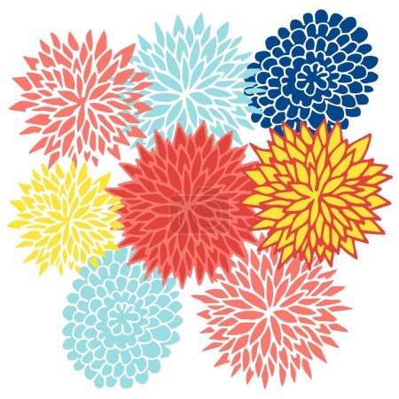 Illustration for Floral seamless pattern vector illustration - Royalty Free Image