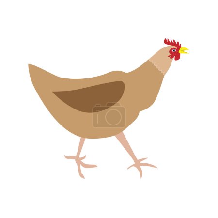 Téléchargez les illustrations : Chicken logo vector design illustration. Chicken farm. - en licence libre de droit
