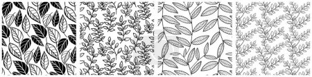 Illustration for Seamless background in the style of nature. Vintage floral pattern - Royalty Free Image