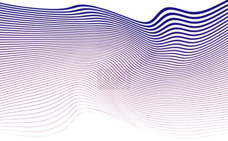 Illustration for Blue waves background. Vector illustration - Royalty Free Image