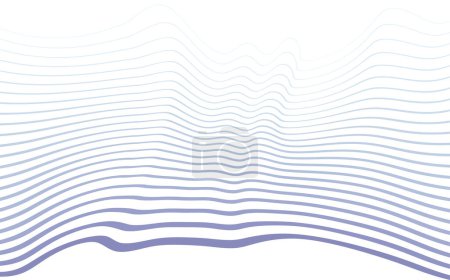 Téléchargez les illustrations : Fond des vagues bleues. Illustration vectorielle - en licence libre de droit