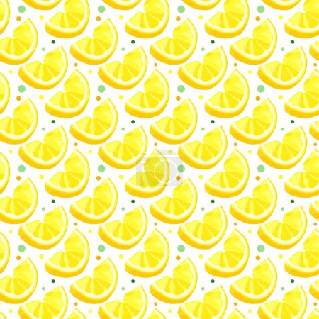 Téléchargez les illustrations : Background with a pattern of yellow fruits - en licence libre de droit