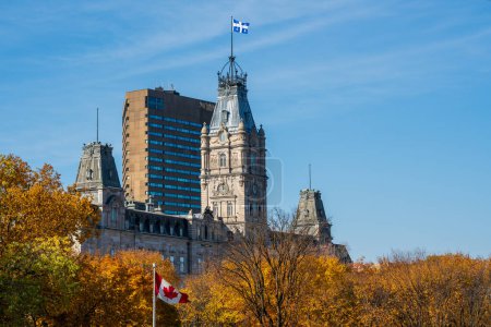Parliament Building of Quebec. Quebec City in autumn. Canada.