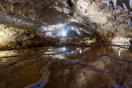 Téléchargez les photos : Grotte d'Akiyoshido. Une grotte solutionnelle à l'intérieur du parc national Akiyoshidai Quasi, Yamaguchi, Japon. - en image libre de droit
