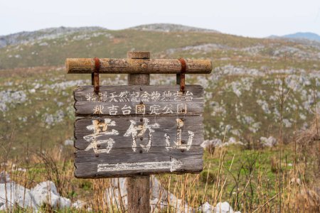 Téléchargez les photos : Mt. Wakatakeyama, plateau karstique d'Akiyoshidai. Akiyoshidai Quasi-National Park. Yamaguchi, Japon. - en image libre de droit