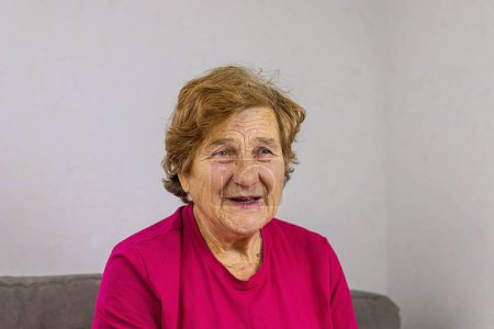 Photo for Old woman portrait at home. Selective focus. People. - Royalty Free Image
