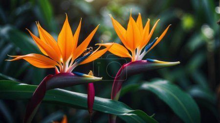 Paradiesvögel tropische Blume