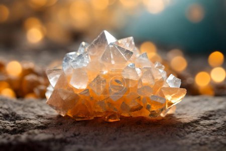 Photo for Beautiful Orthorhombic Aragonite Crystalline Structure - Royalty Free Image