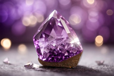 Photo for Epic Purple Amethyst Spirit Quartz Crystalline Structure - Royalty Free Image
