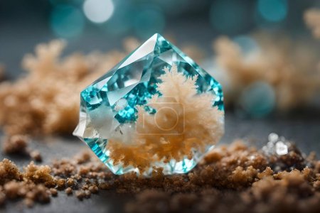 Gorgeous Orthorhombic Hemimorphite Crystalline Structure