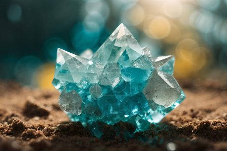 Photo for Gorgeous Orthorhombic Hemimorphite Crystalline Structure - Royalty Free Image