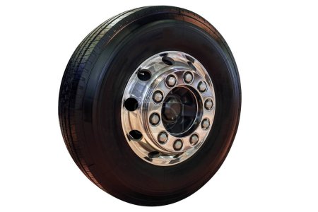 Photo for Truck wheel with new tires, parts - Royalty Free Image