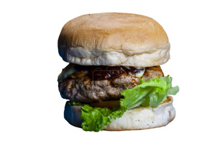 Photo for Handmade gourmet burger food - Royalty Free Image