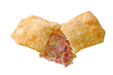 Photo for Fried pastry, ham with mozzarella - Royalty Free Image