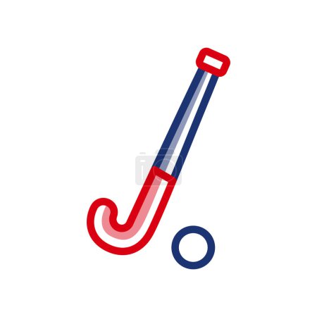 Simple vector icon of golf club and ball. Can be used for sports websites or golf equipment stores. As a map designation for golf courses, golf instructions and guidance, events and tournaments