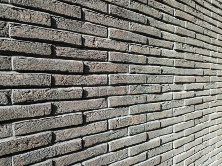 Foto de Patrón de la superficie moderna de la pared de piedra pizarra. Textura de fondo. - Imagen libre de derechos