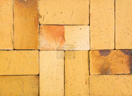 Photo for Background texture of rough brick wall. Construction. Tile. - Royalty Free Image