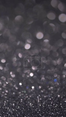 Photo for Black brilliant shiny sparkly texture. Light bokeh effect abstract background. High quality photo - Royalty Free Image