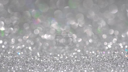 Photo for Black brilliant shiny sparkly texture. Light bokeh effect abstract background. High quality photo - Royalty Free Image