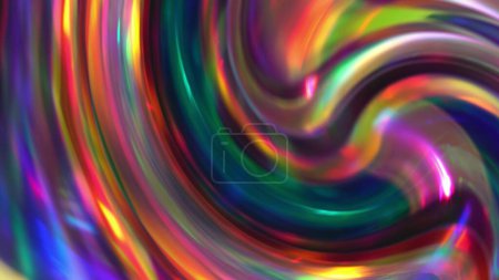 Photo for Neon rainbow colors soft gradient pattern, abstract Christmas background. High quality photo - Royalty Free Image