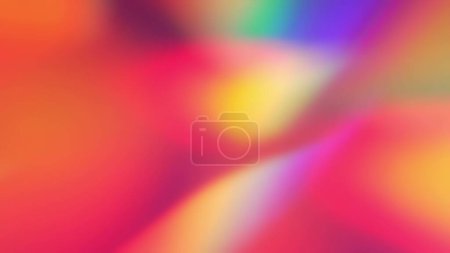 Photo for Soft blurry rainbow color mix holographic iridescent gradient. Hologram glitch. Light through a prism and smoke. Abstract background. High quality photo - Royalty Free Image