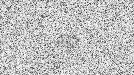 Ilustración de Fondo de textura de grano de ruido blanco, puntos abstractos o puntillismo dotwotk, patrón de medio tono de gradiente vectorial. Ruido de grano o efecto punteado granulado de las líneas grunge - Imagen libre de derechos