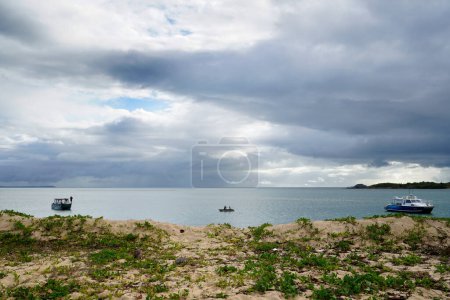 Photo for Tranquil waters later afternoon at the beach at Seisia Cape York - Royalty Free Image